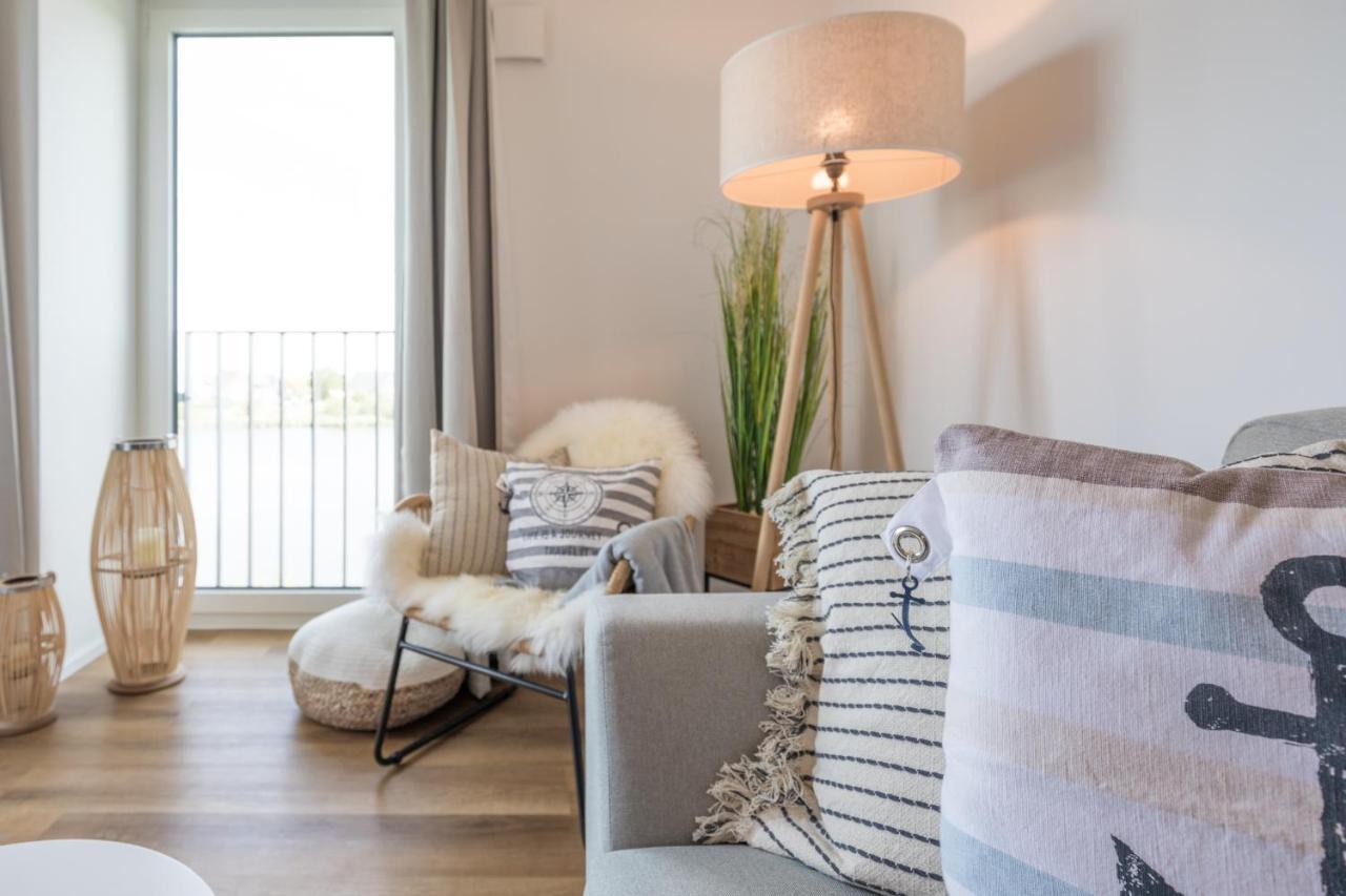 Apartment N14 Direkt Am Nordseedeich Mit Blick Auf Den See Nordstrand Exterior foto